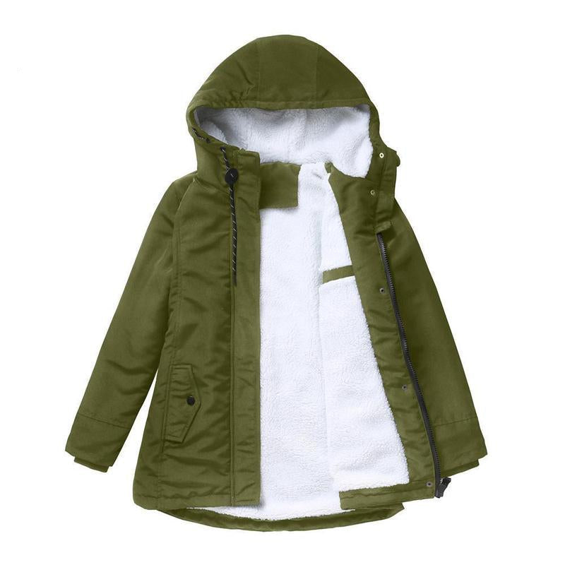 AMINA™ - Thick Winter Coat with Hood and Quilted Lining for Winter Warmth