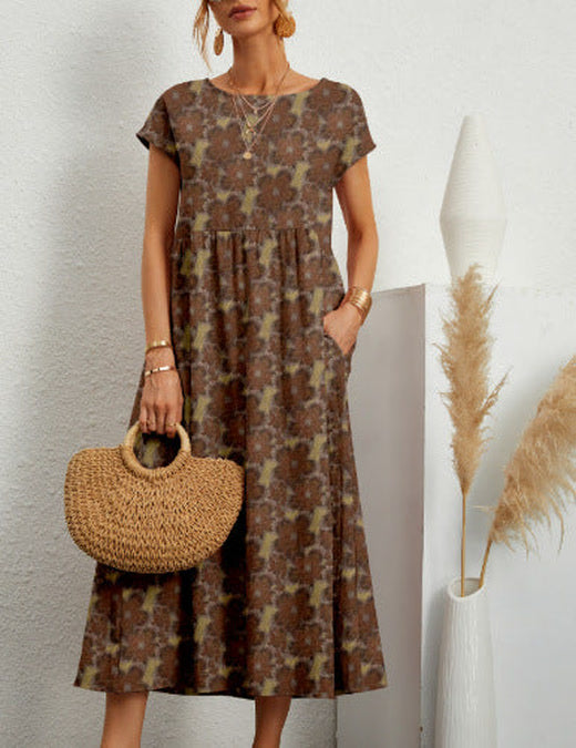 Florene | Breezy Floral Midi Dress