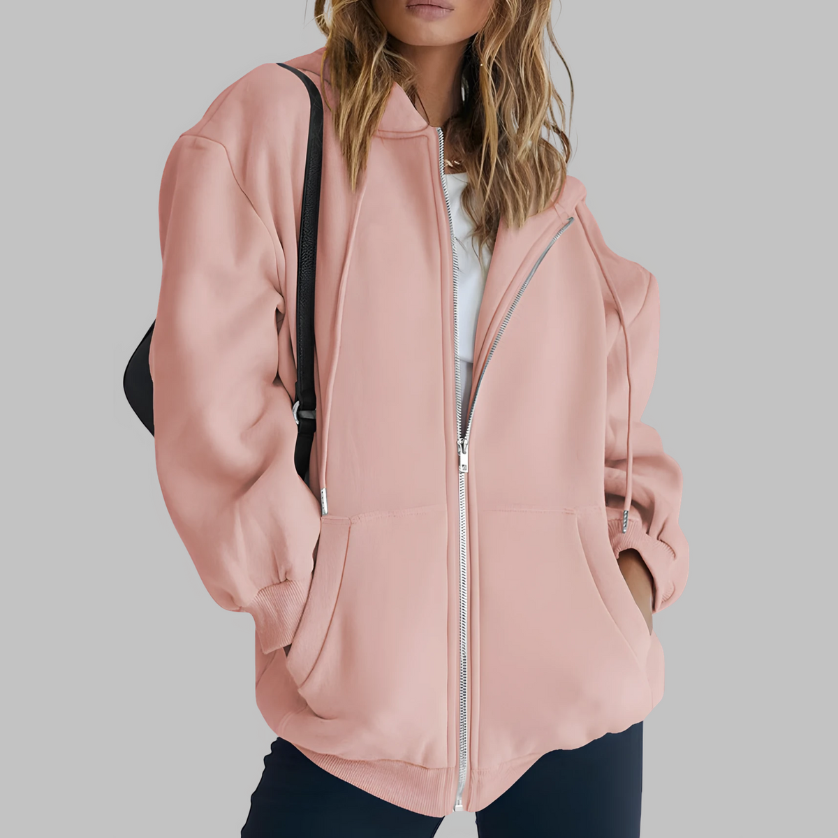 LILMA™ - Classic Zip Up Oversized Hooded Jacket