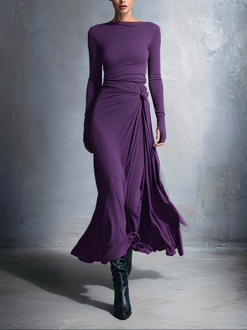 Jana | Elegant Side Knot Maxi Dress