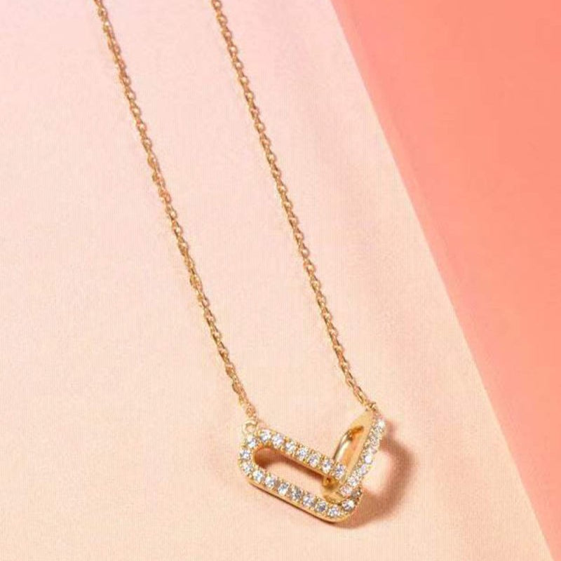 Diamond Knot Necklace