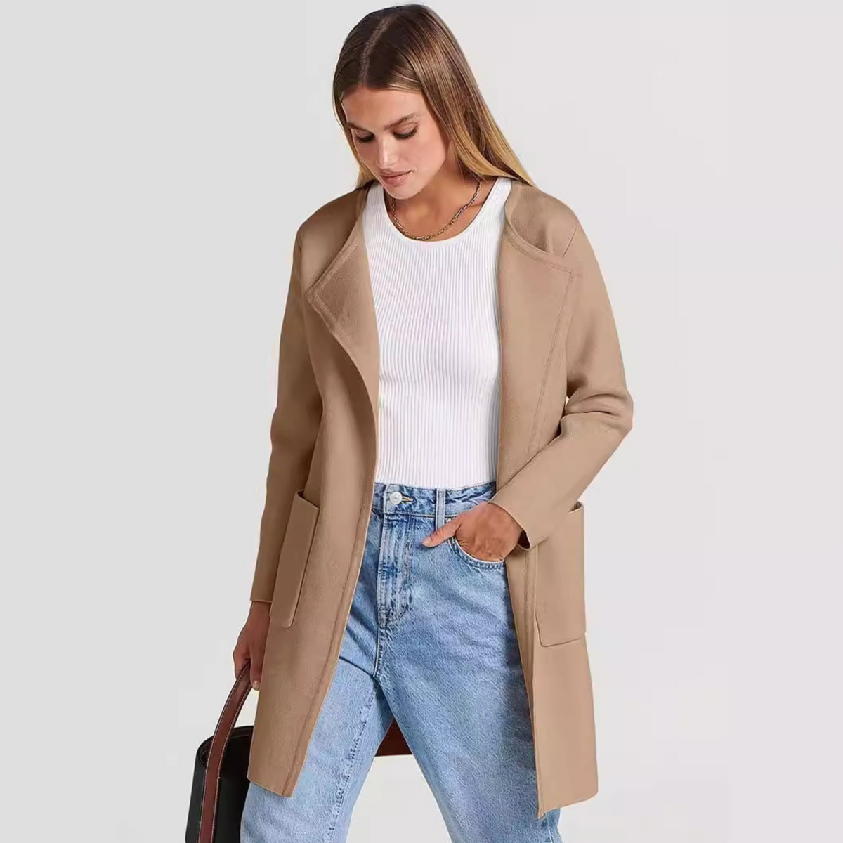 VALENCIA™ - Casual Open Front Long Sleeve Jacket