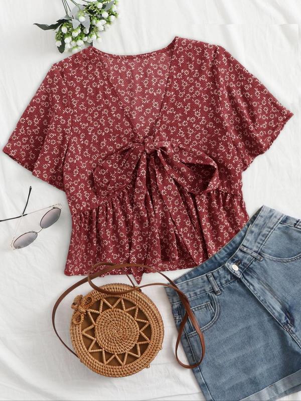 ALTHEA™ – Casual Summer V-Neck Flowy Top