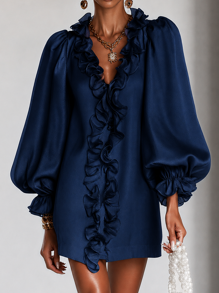 Ada | Effortless Puff Sleeve Mini Dress