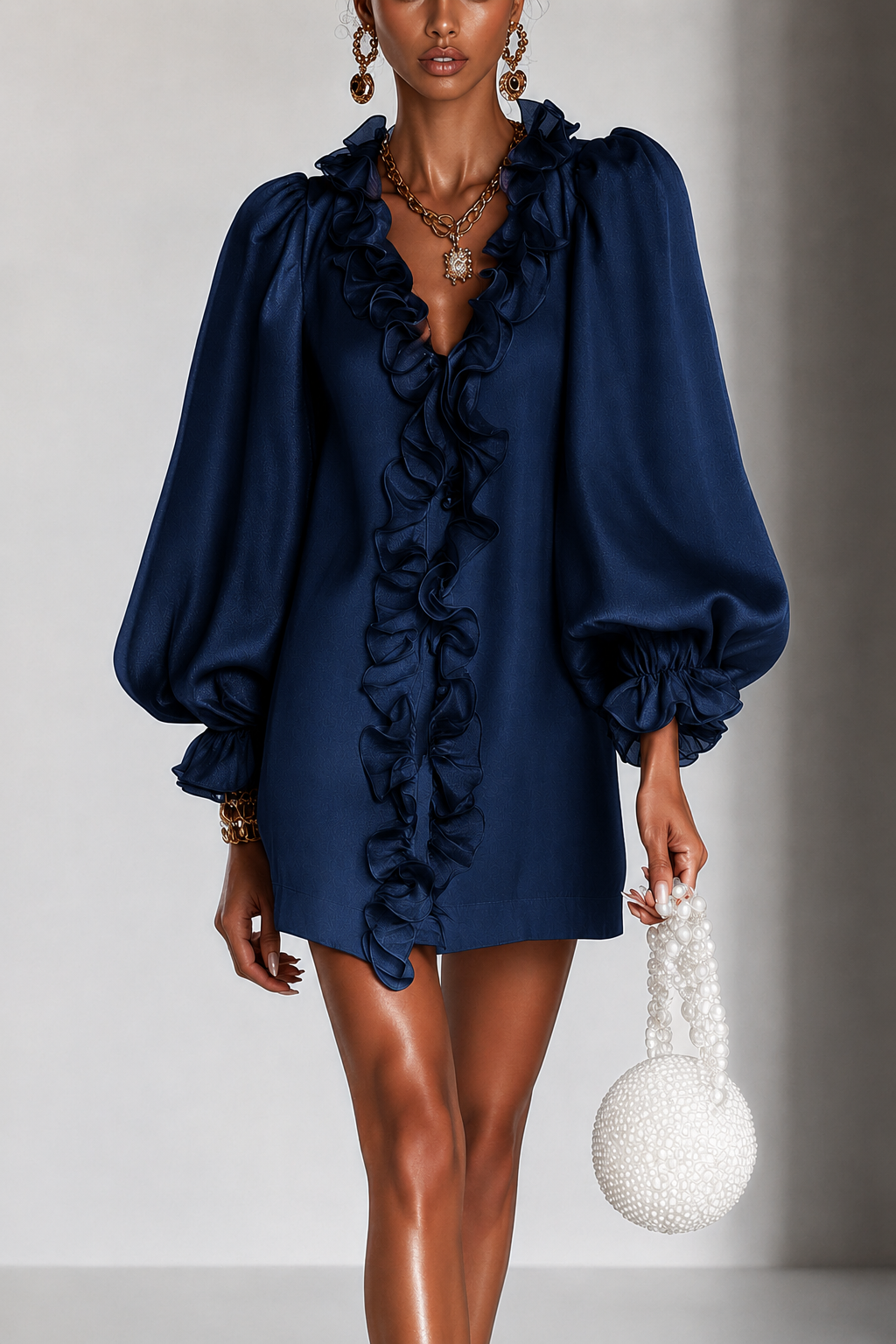 Frida | Effortless Ruffle Front Dress