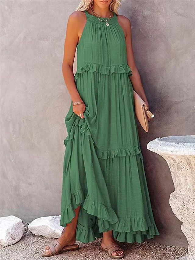 Cherry | Flow & Flutter Maxi Dress
