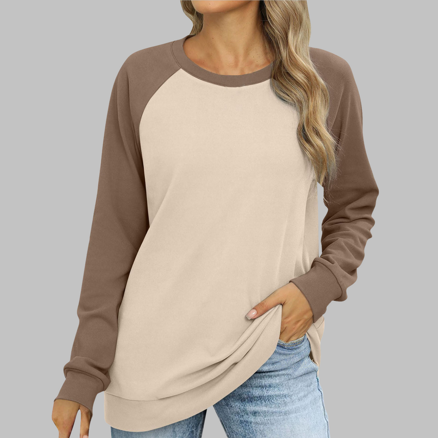 LHANTEL™ - Casual Round Neck Long Sleeve Sweatshirt