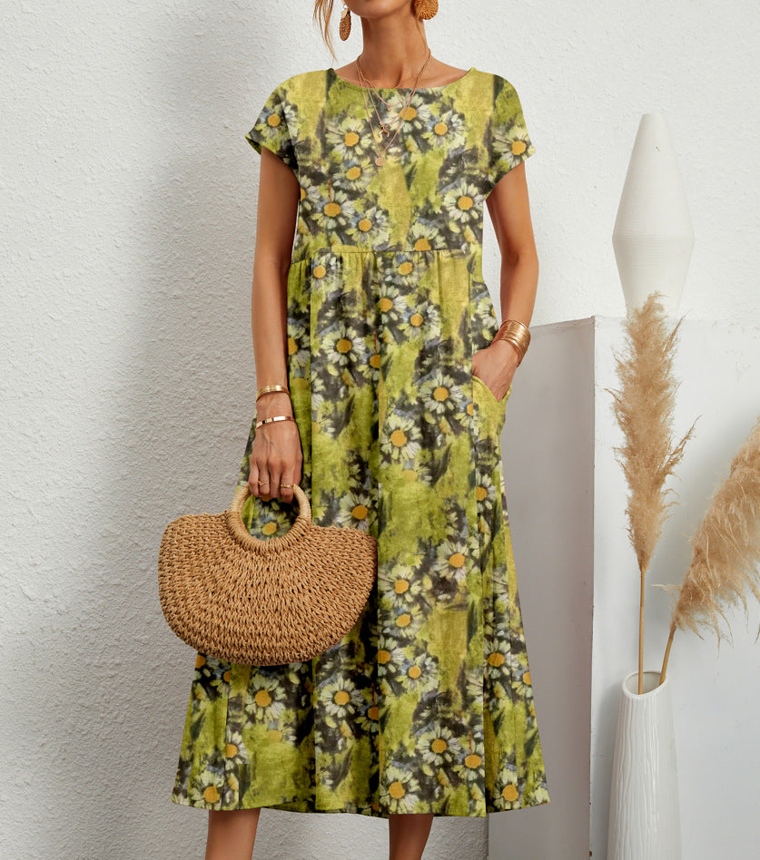 Florene | Breezy Floral Midi Dress