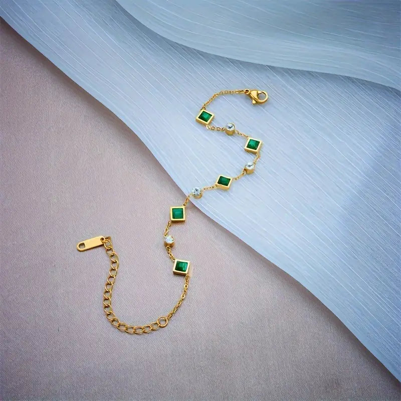 Meadow Emerald Bracelet
