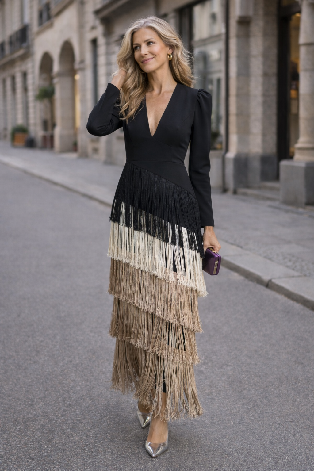 Ida | Elegant Fringe Dress