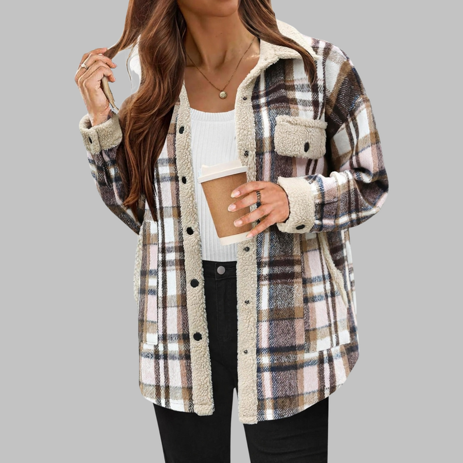 ZENY™ - Classic Long Sleeve Button Down Jacket