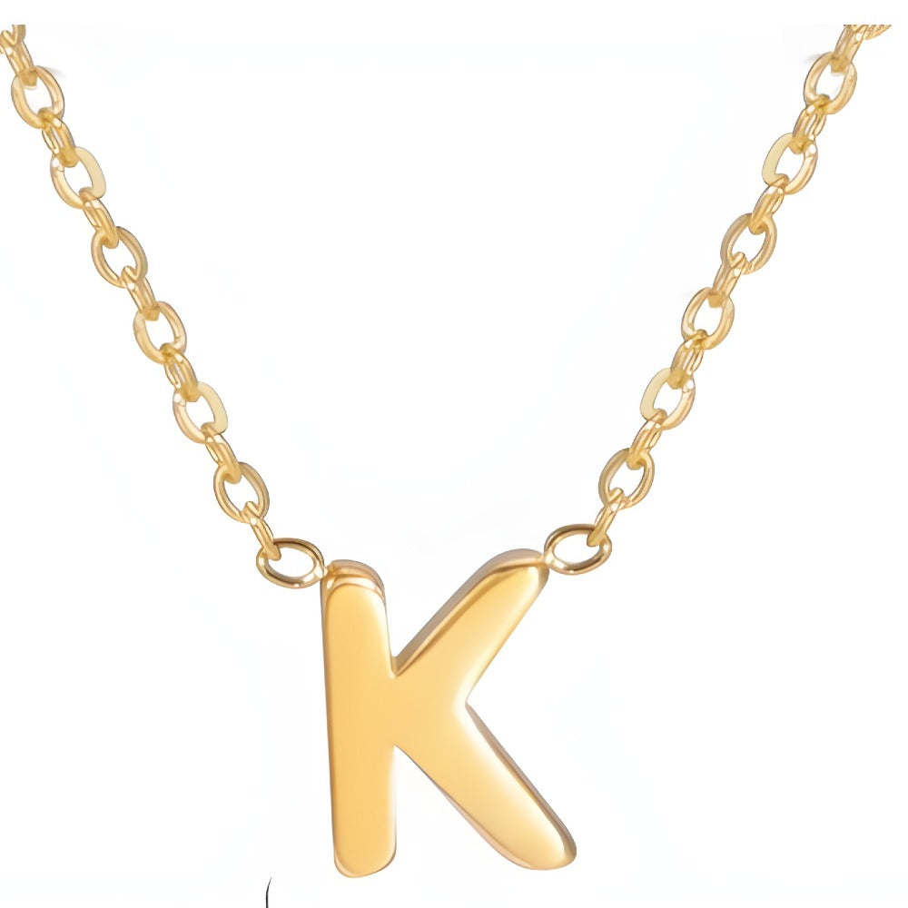 Signature Gold letter Necklace