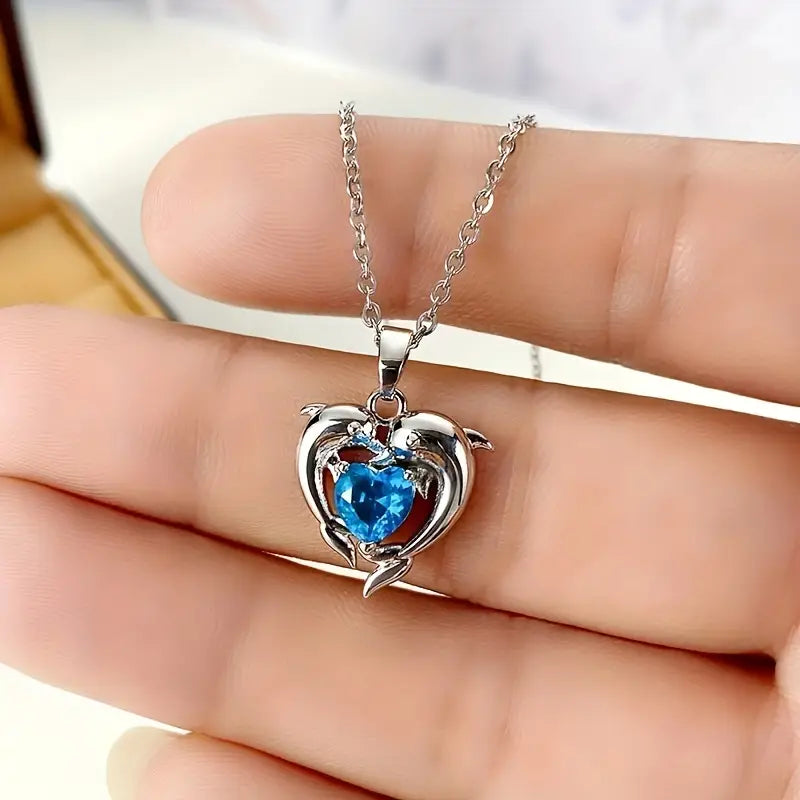 Dolphin Sapphire Necklace