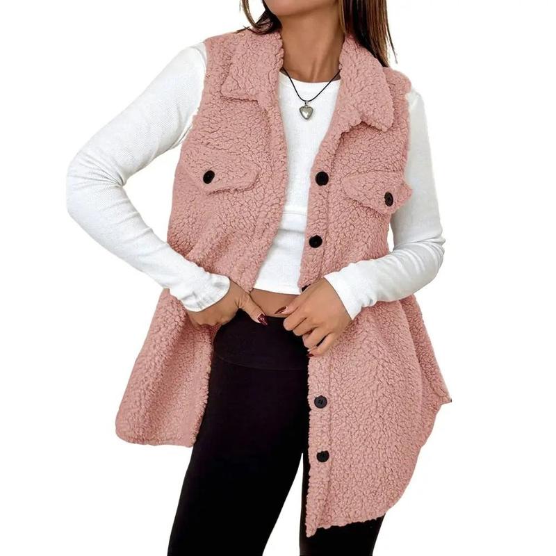 SOPHIE™ - Warm Sherpa Vest Jacket with Button Down for Cold Days