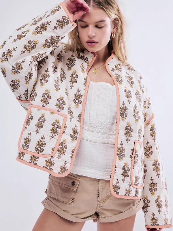 SALENTINE™ - Chic Print Style Long Sleeve Jacket