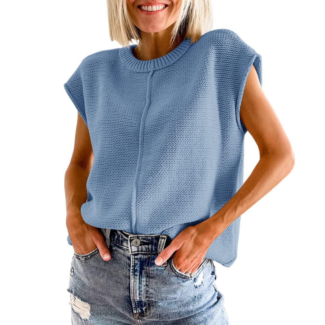 MAISIE™ - Casual Minimalist Crewneck Sleeveless Top