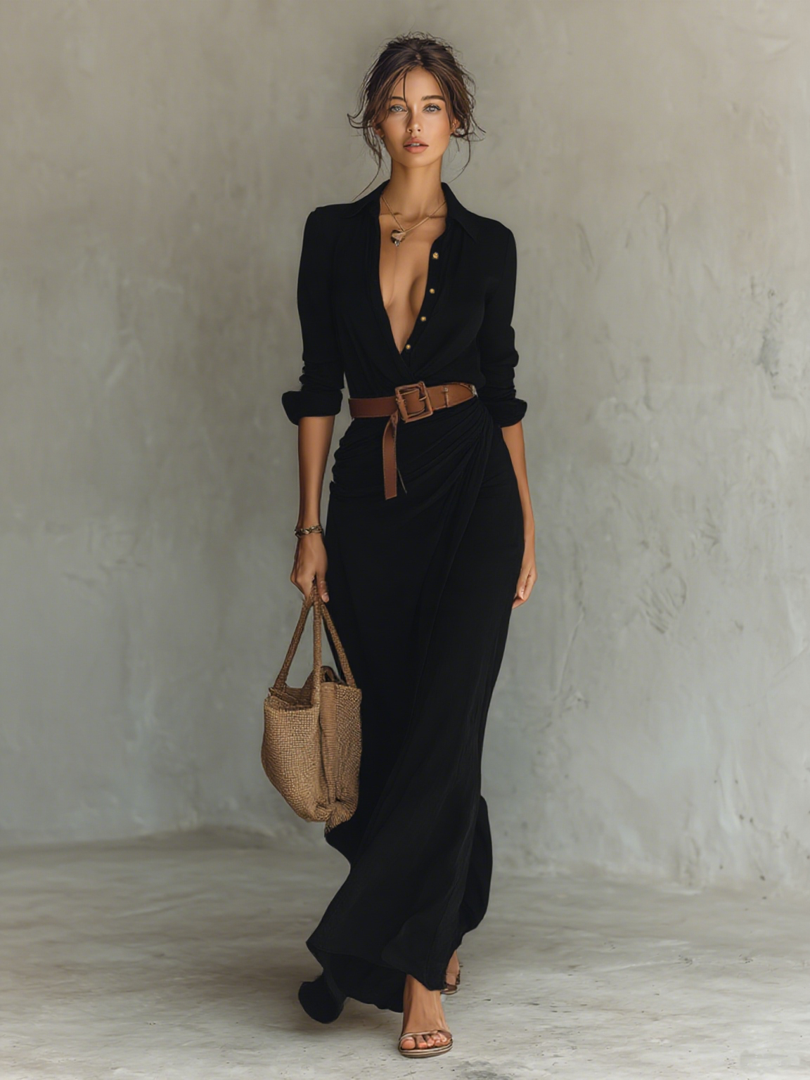 Gemma | Relaxed Wrap Maxi Dress