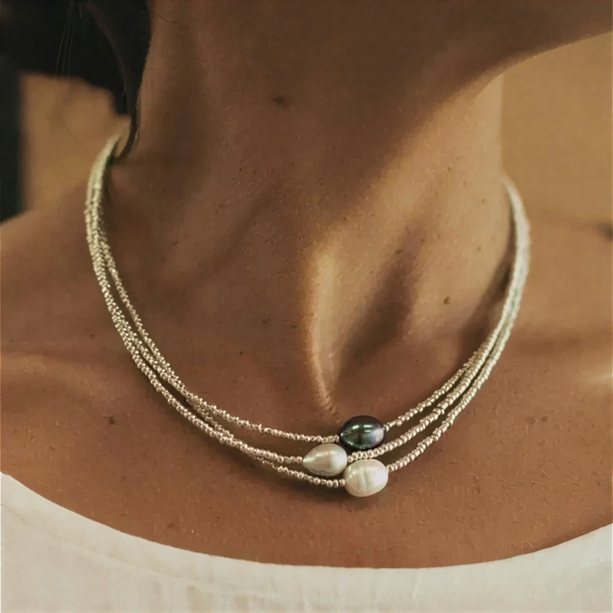Baroque Pearl Layered Necklace