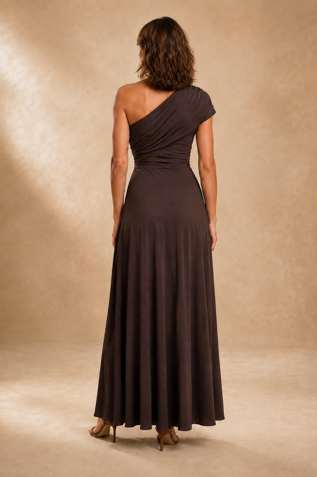 Dolores | Elegant One Shoulder Maxi Dress