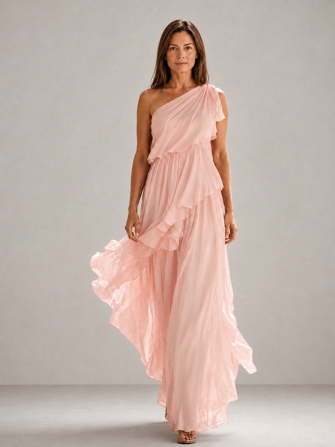 Jacinta | Flowing One Shoulder Maxi Dress