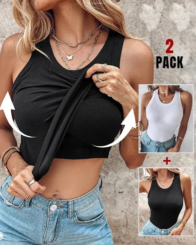 DASHA™ - Comfort Built-In Bra Tank Top (Pack of 2)