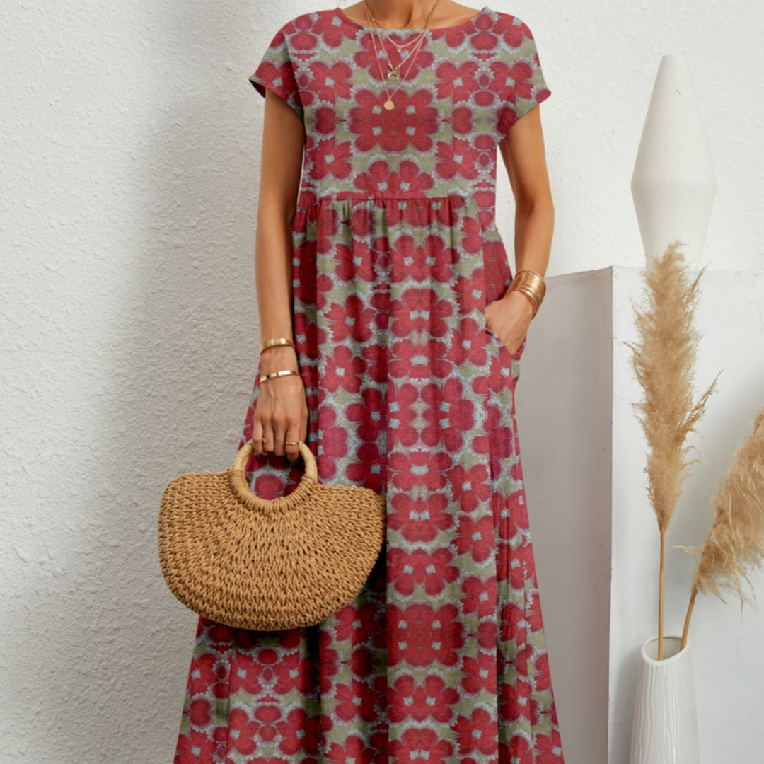 Florene | Breezy Floral Midi Dress