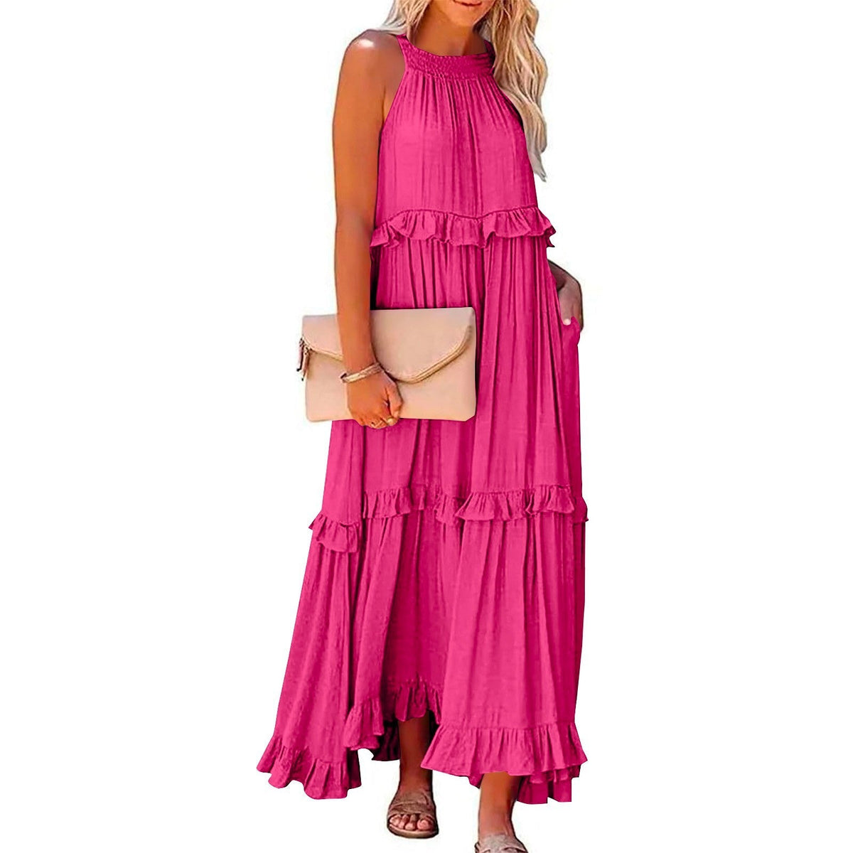 Cherry | Flow & Flutter Maxi Dress