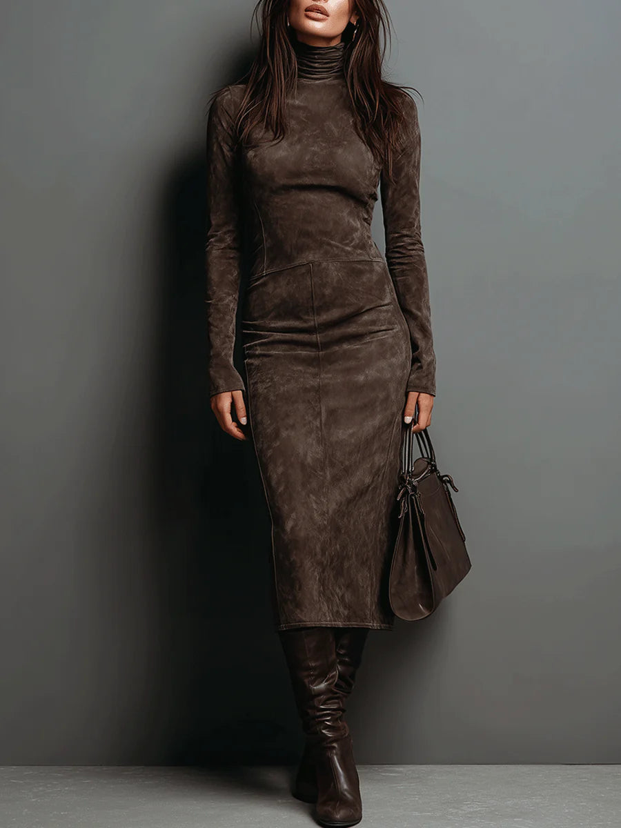 Dora | Elegant Turtleneck Dress