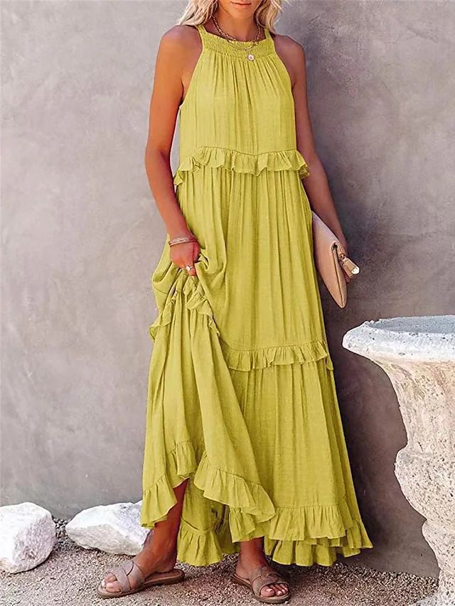 Cherry | Flow & Flutter Maxi Dress