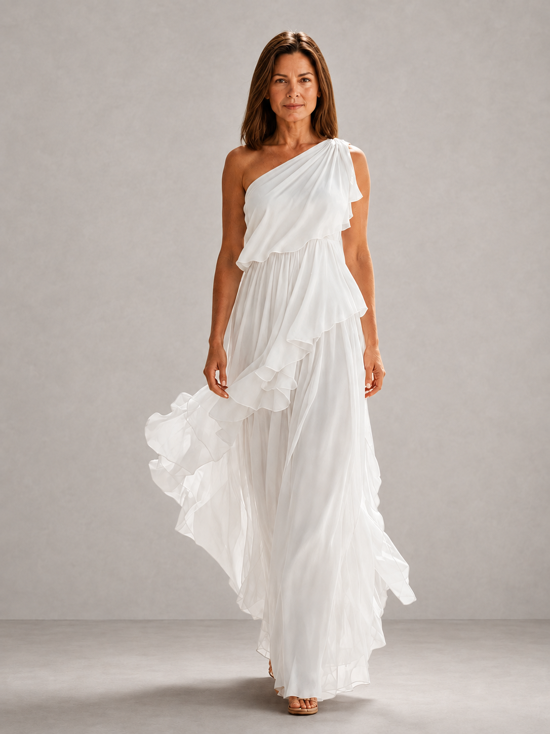 Jacinta | Flowing One Shoulder Maxi Dress