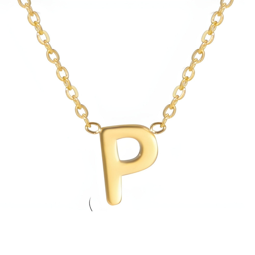 Signature Gold letter Necklace