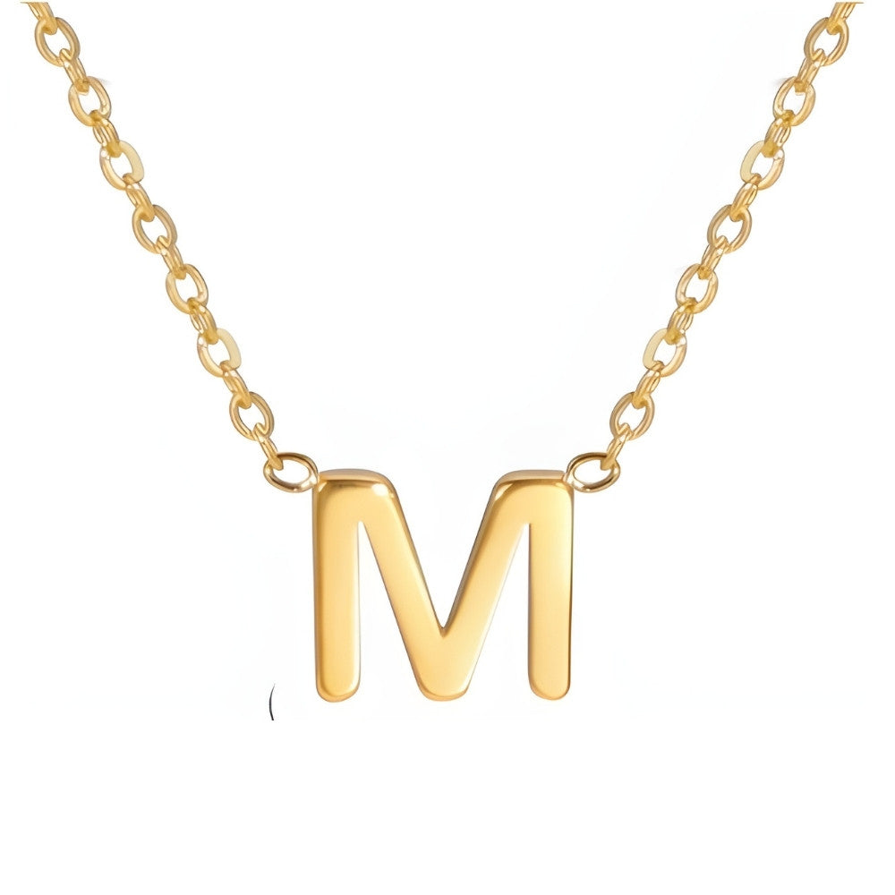 Signature Gold letter Necklace