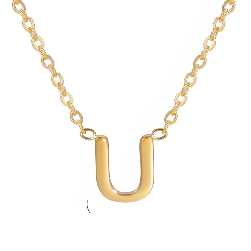 Signature Gold letter Necklace