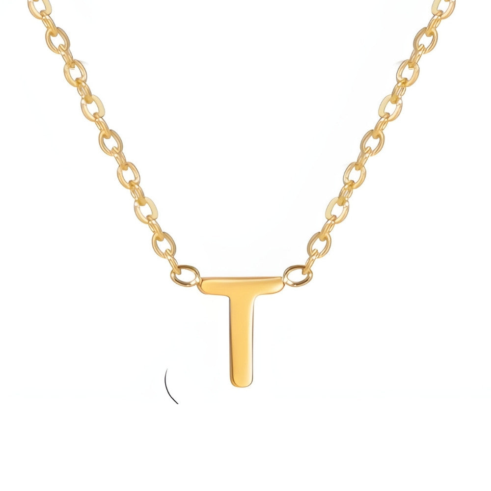 Signature Gold letter Necklace