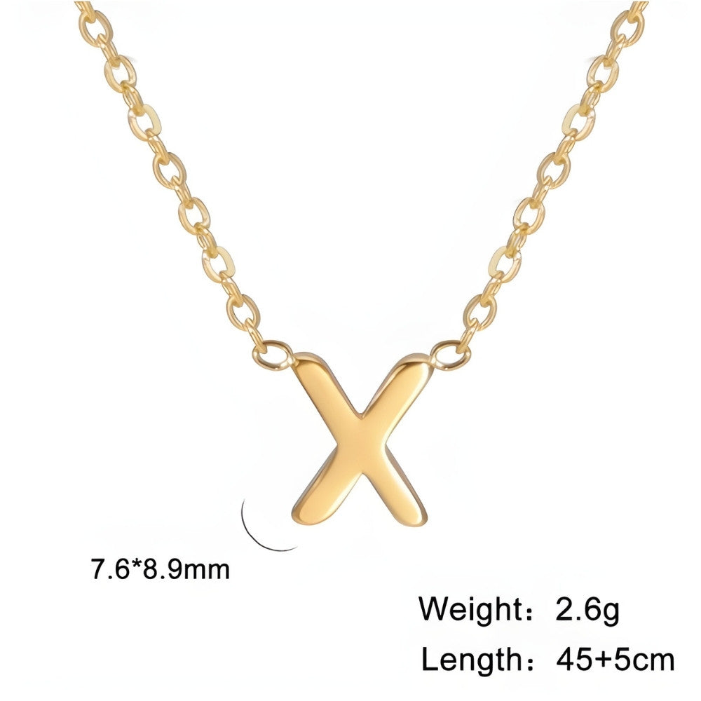 Signature Gold letter Necklace