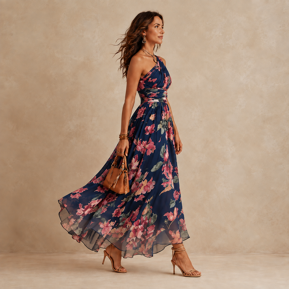 Ulrike | Flowing One Shoulder Maxi Dress