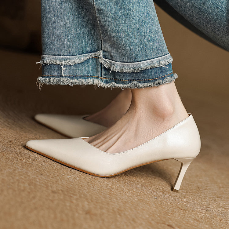 Avella Genuine Leather Heels