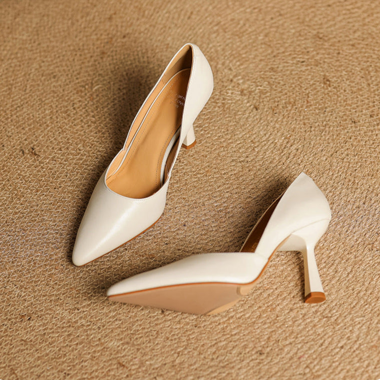 Naila Genuine Leather Heels