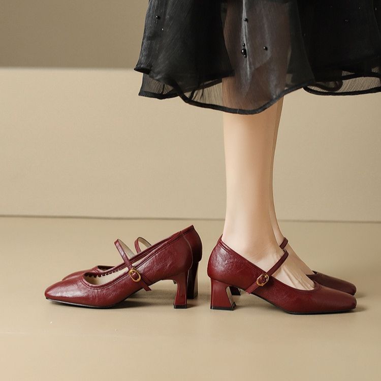 Aeri Leather Heels