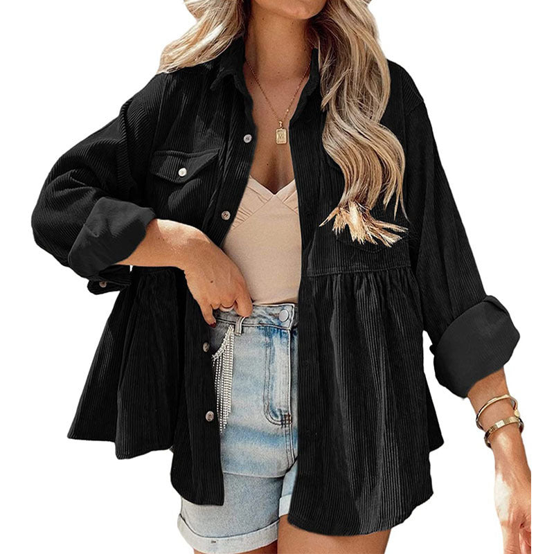 VARO™ - Vintage Long Sleeve Button Down Oversized Jacket