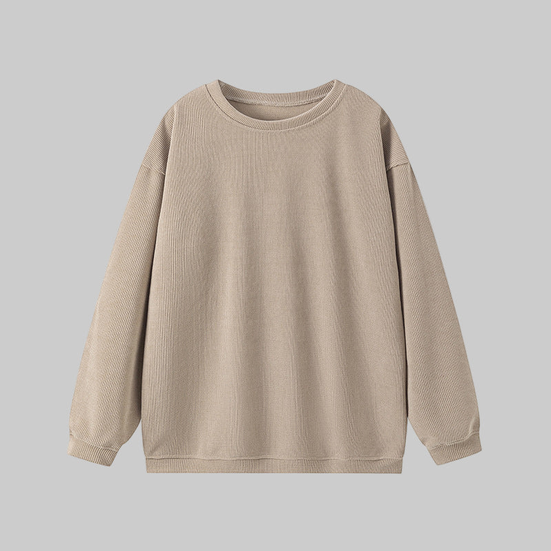 BRITLEY™ - Cozy Plain Long Sleeve Round Neck Sweatshirt