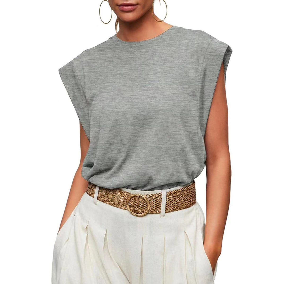 SAMPAGUITA™ –  Comfy Loose Fit Crew Neck Summer Top