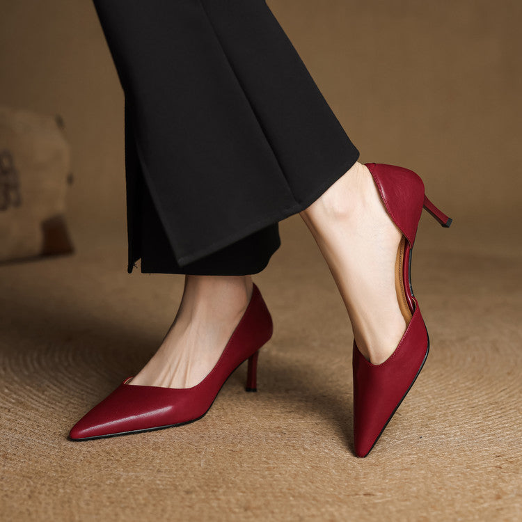 Avella Genuine Leather Heels