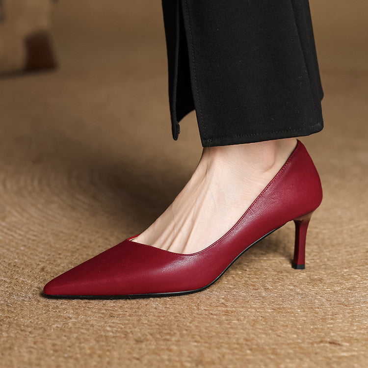Avella Genuine Leather Heels