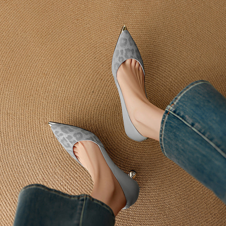 Clair Genuine Leather Heels