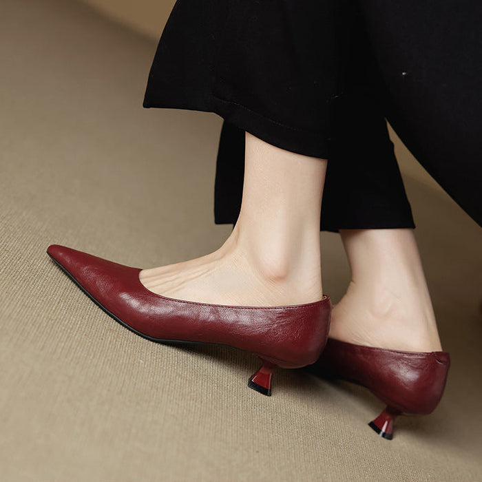 Selva Genuine Leather Heels