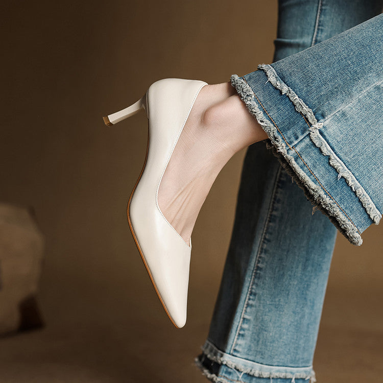 Avella Genuine Leather Heels
