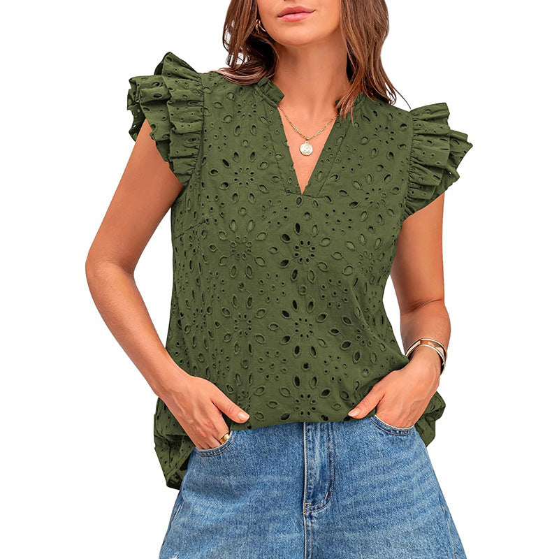 AVESSA™ – Comfy Daily Cap Sleeve Summer Boho Top