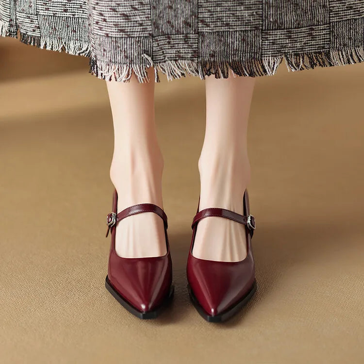Maden Genuine Leather Heels