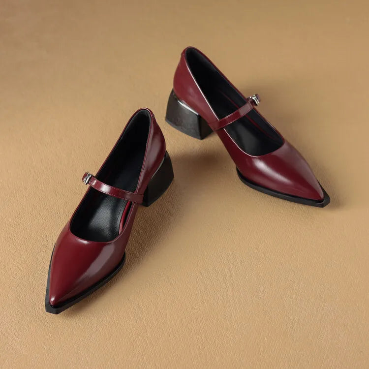 Maden Genuine Leather Heels